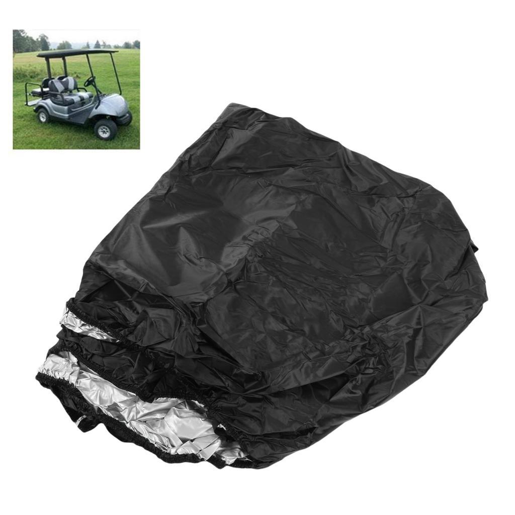 Fabater Golf Cart Cover 112x48x66in 210D Oxford กันน้ําฝุ่น Sunproof สําหรับ EZ GO Club รถ 4 ผู้โดยส