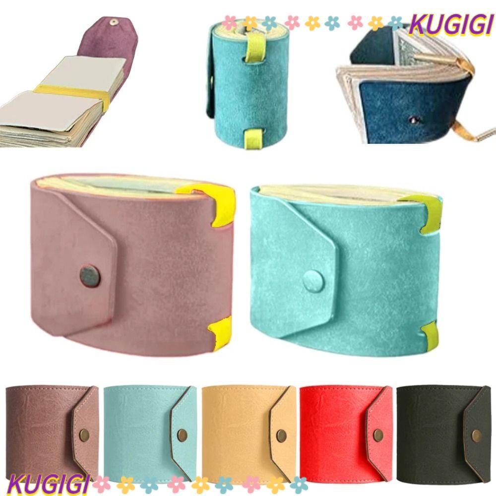 KUGIGI Cash Bag, Leather Money Wallet Organizer Wrap Wallet, Handy Fast Cash Access Money Holder Poc