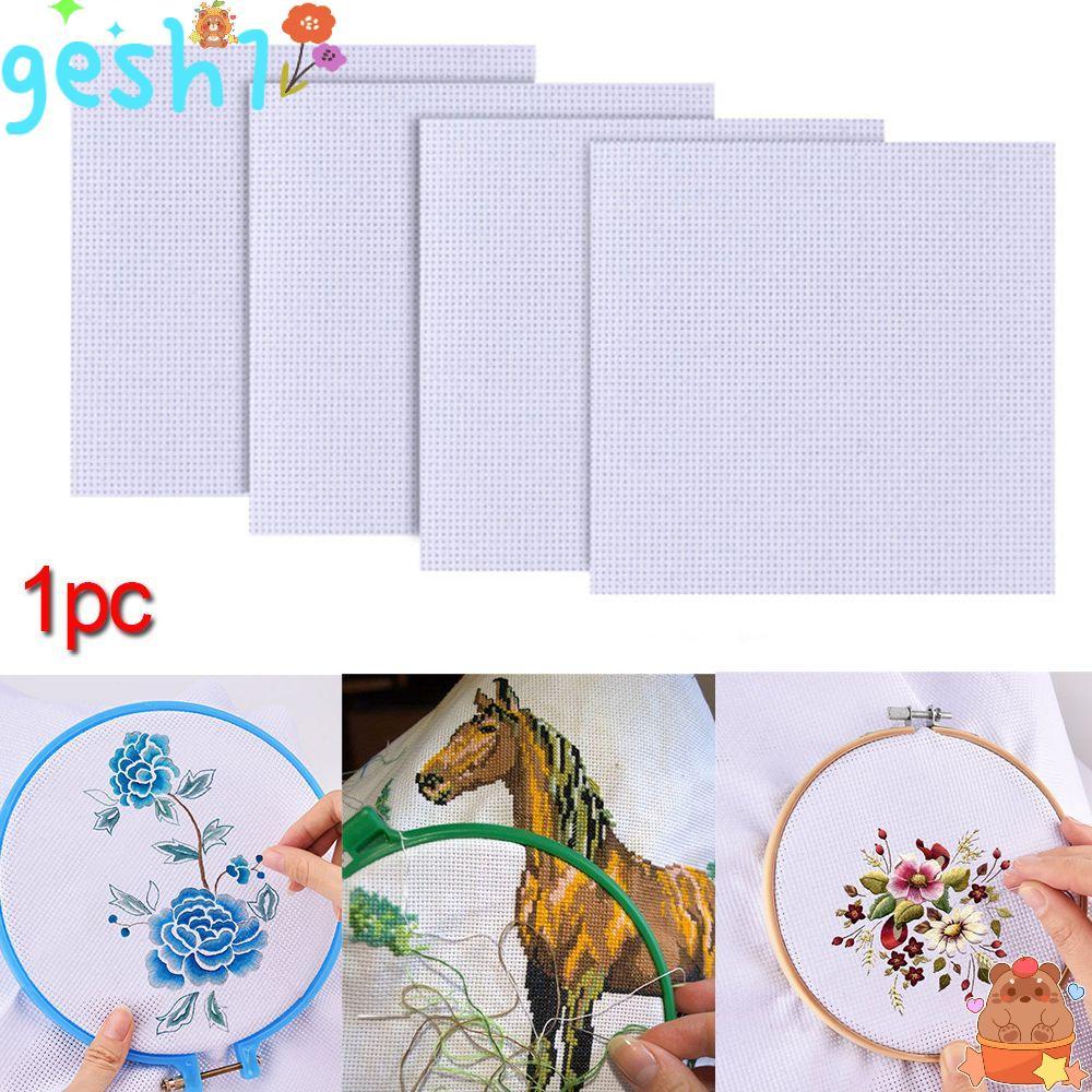 GESH1 Aida Cloth Handcraft Craft Canvas เย็บผ้าฝ้าย
