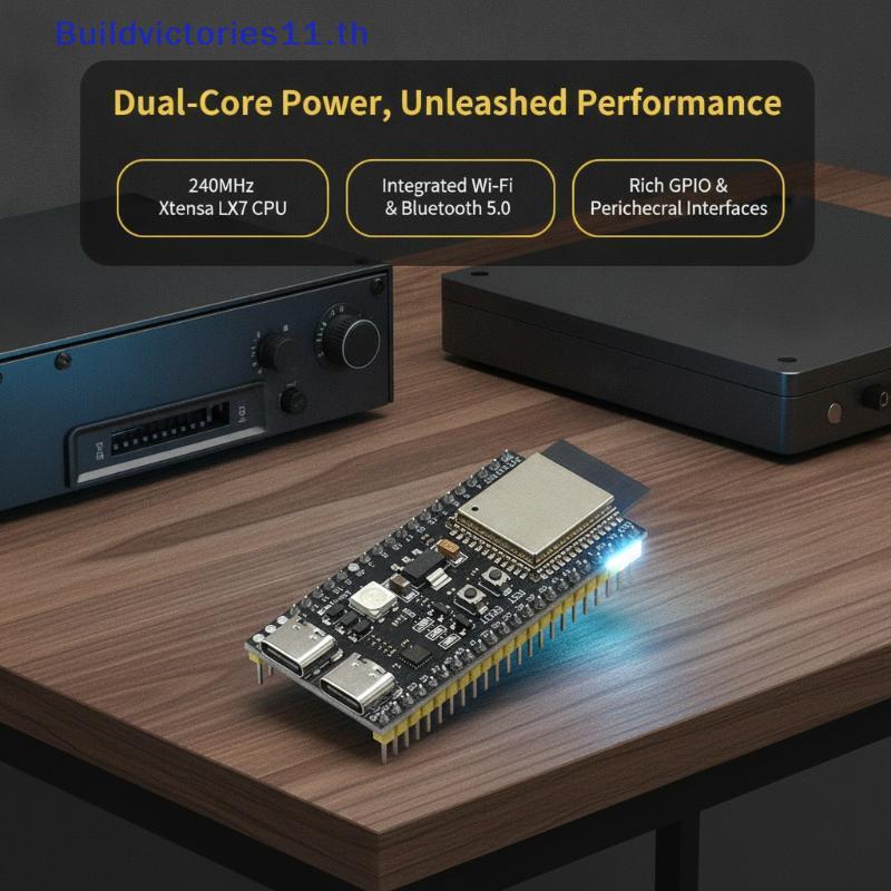 Buildvictories11 ESP32-S3-DevKitC-1 Development Board 2.4G WiFi BT โมดูล 8MB PSRAM 16MB แฟลชสําหรับส
