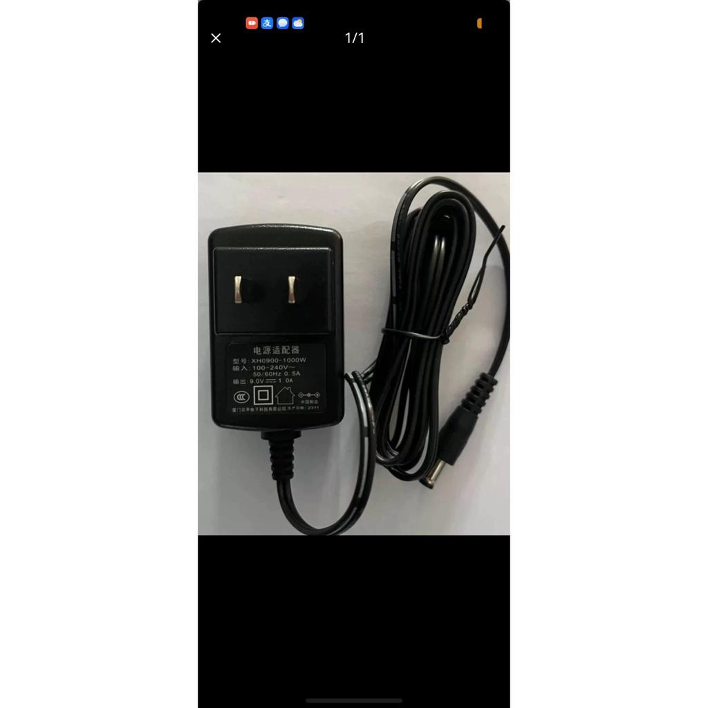 เหมาะสําหรับ XH0900-1,000W อะแดปเตอร์ 9V1A Universal 9V 1A DC หัวกลม Charger แหล่งจ่ายไฟ