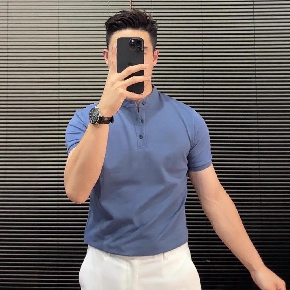 ks1225.th สินค้าระดับไฮเอนด์ commation Graphic Graphic Graphic Graphic Graphic Half Sleeve Polo Shir