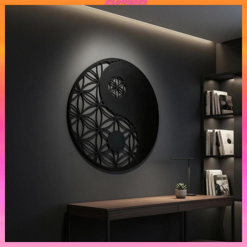 [Kloware2] Yin Yang Metal Wall Decor Layered Yin-Yang Wall Decor ในร่มสําหรับสํานักงาน