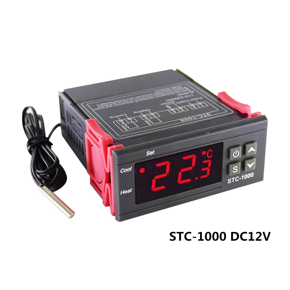 1000 อุณหภูมิแบบดิจิตอล Controller Thermostat Thermoregulator Incubator รีเลย์ความร้อน Cooling STC 1