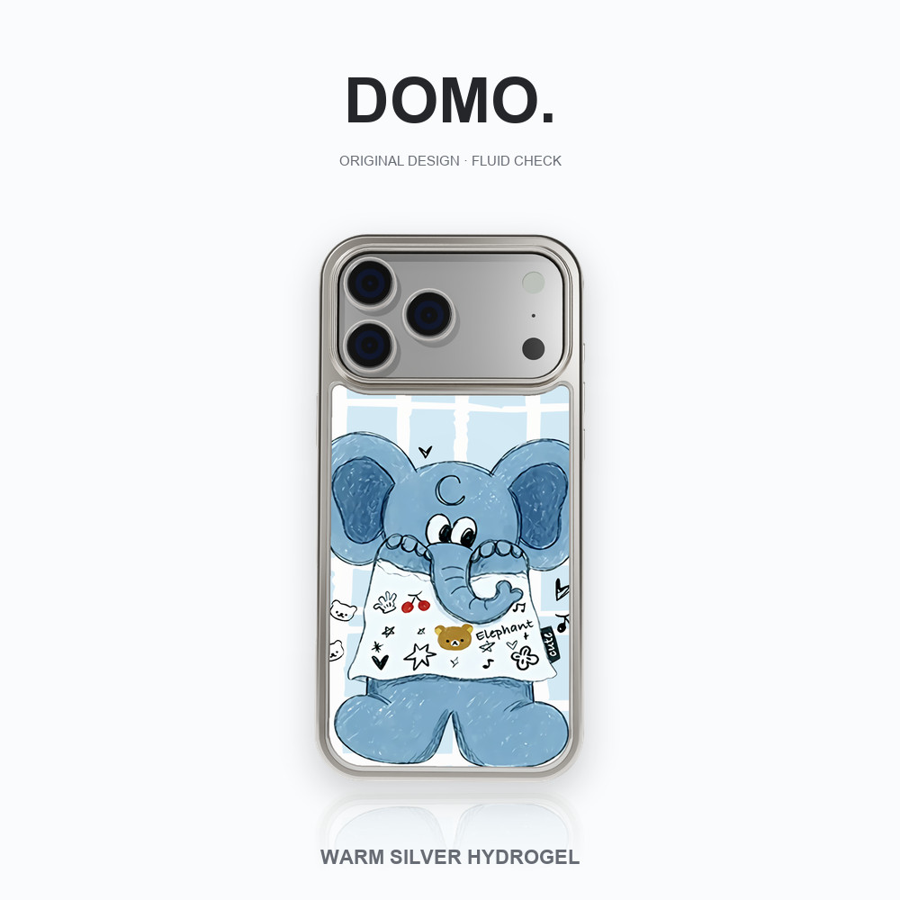 เคสไฮโดรเจลขอบเงินลายสีมิ้นต์สำหรับ iPhone 18 Pro Max 18 Pro 18 17 Pro Max 17 Pro 17 Air 16 15 14