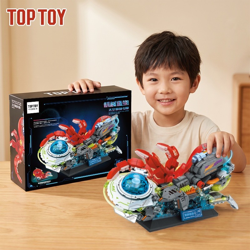 TOPTOY TOPTOY Cyberpunk Space Monster Octopus Building Blocks ความยากสูงประกอบหลายอนุภาค