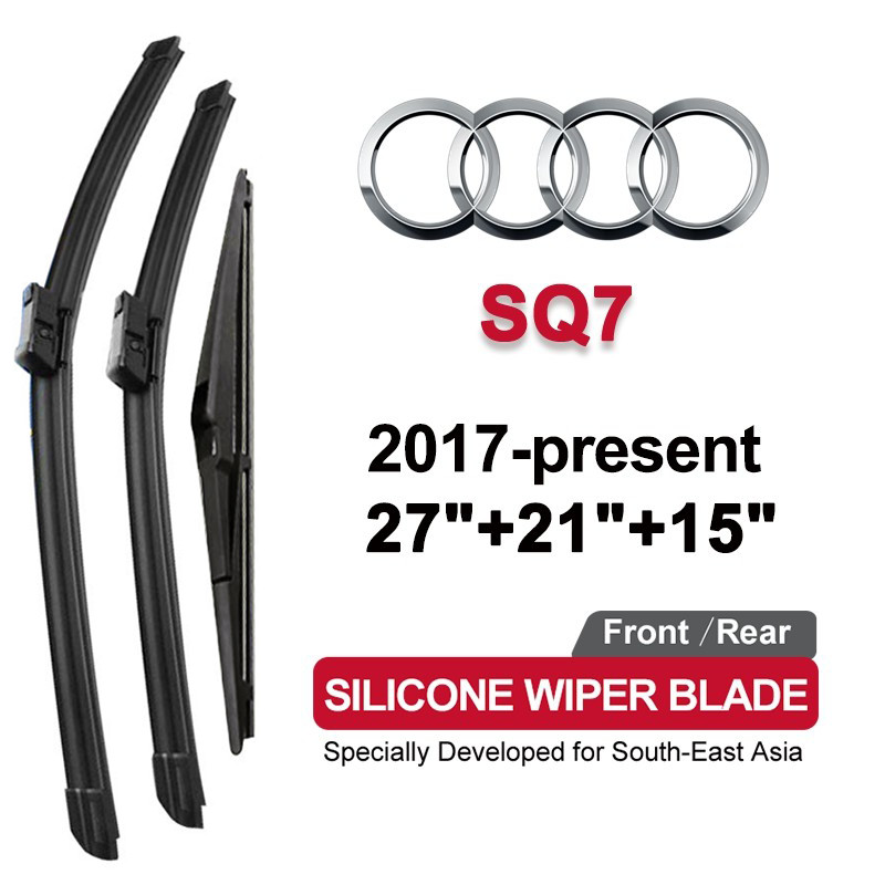 ที่ปัดน้ำฝนรถยนต์ซิลิโคน Audi SQ7 2017-ปัจจุบัน(4MB) 27/21/15 นิ้ว Audi SQ7 (4MB) ปัดเงาใส ทนทาน ปัด