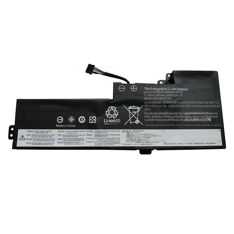 แบตเตอรี่โน้ตบุ๊ก Lenovo T470 80 01AV420 419 01AV421 01AV489 SB10K97577

