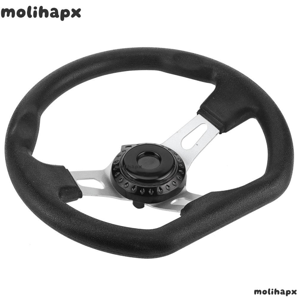 พวงมาลัย MOLIH Go Kart, Quick Release Hub 270 มม./10.63in เส้นผ่านศูนย์กลาง Buggy Racing พวงมาลัย, ท