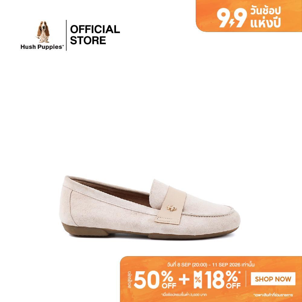 Hush Puppies รองเท้าผู้หญิง รุ่น HP 8WCFSI216W - สีขาว (รองเท้าลำลองหนังแท้ แบบสวม)