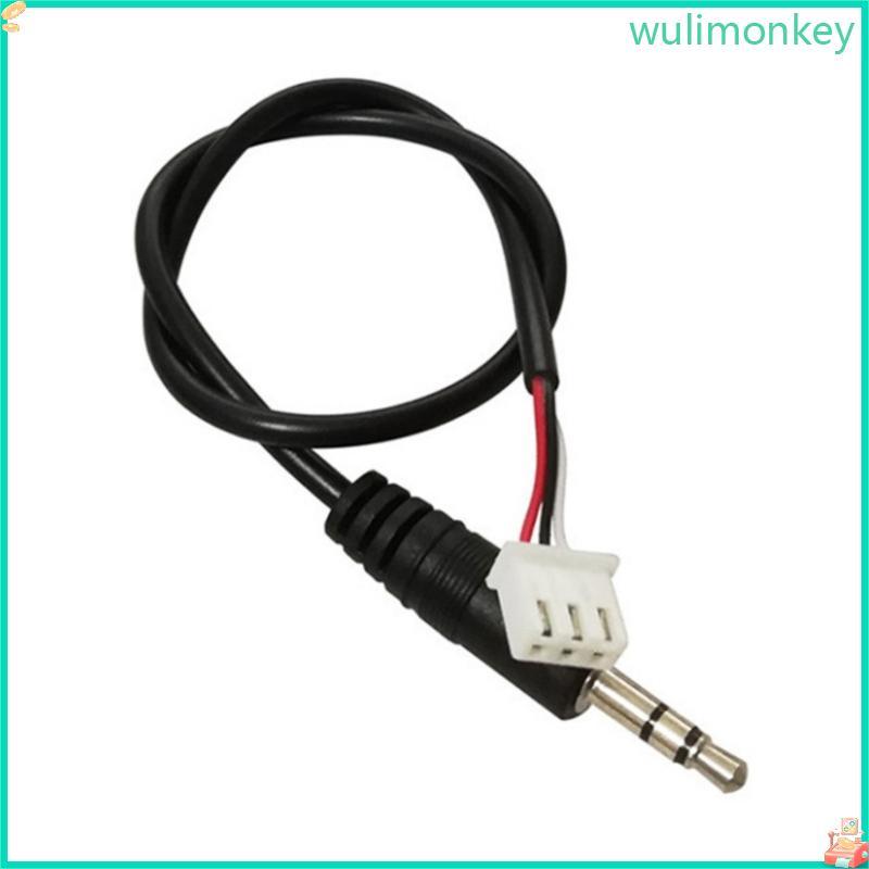 WU ที่เชื่อถือได้ 3 5 มม. Auditory ถึง XH2 54 3Pin สายไฟสําหรับเครื่องเล่นเพลงและโฮมเธียเตอร์