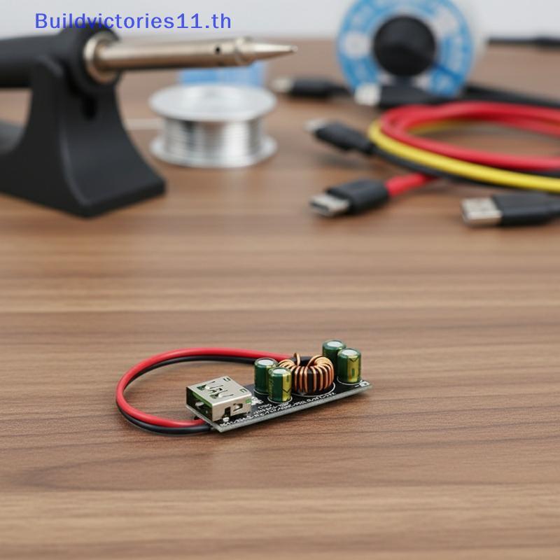 Buildvictories11 QC4.0 QC3.0 USB Type-C Fast Charge Adapter 6-35V อินพุต Power Converter Modular Des