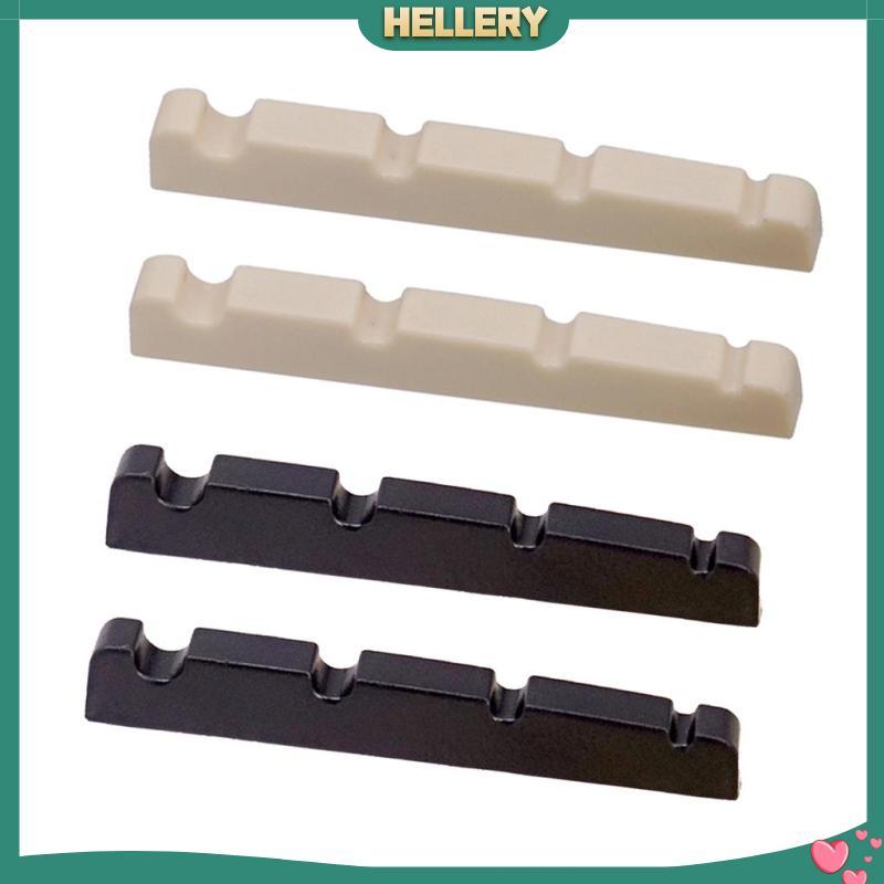 [HelleryTH] 2x Guitar Slot Curved Nut สําหรับอะไหล่กีตาร์ไฟฟ้า 4 สาย
