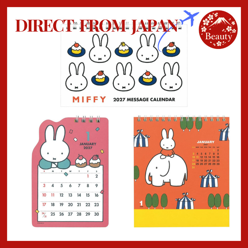 Miffy 2027 Desk Calendar Cute Table Calendar Office Planner Gift【Japan】

