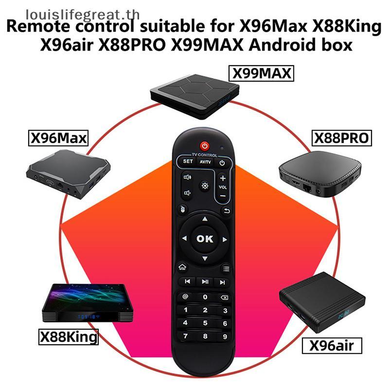Louislifegreat X96 MAX รีโมทคอนโทรลสําหรับ X96MAX X96Air X88King X88PRO Aidroid ชุดกล่องด้านบน media