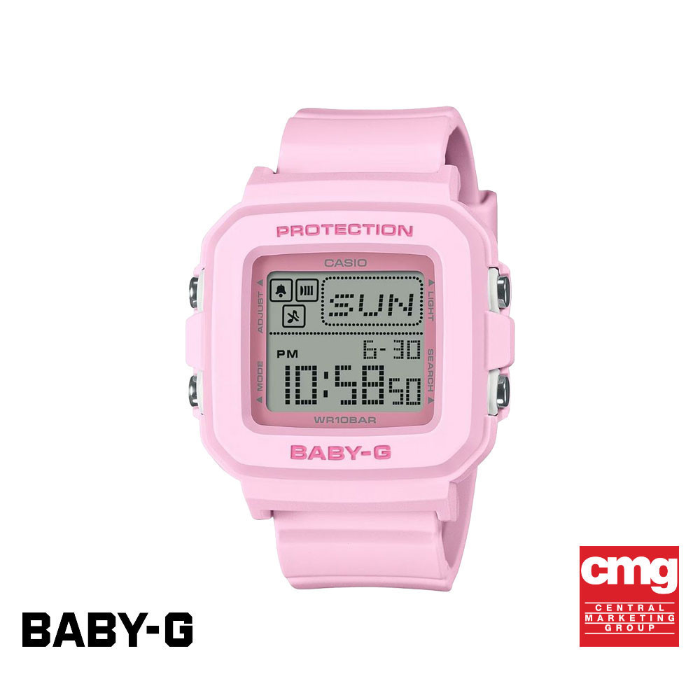 CASIO นาฬิกาข้อมือผู้หญิง BABY-G รุ่น BGD-10-4DR สายเรซิน สีชมพู