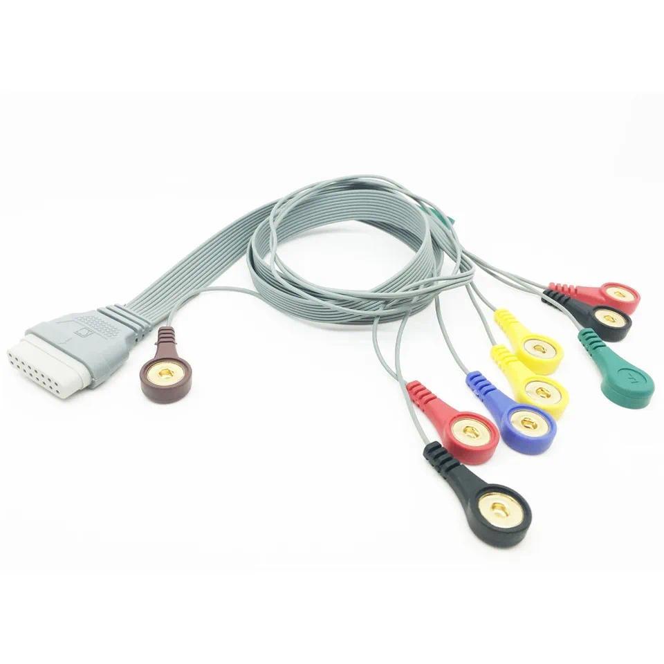 10-Lead ECG Cable สําหรับ EDAN SE-2003/SE-2012 Dynamic ECG Monitor - สําหรับ Holter Leadwire