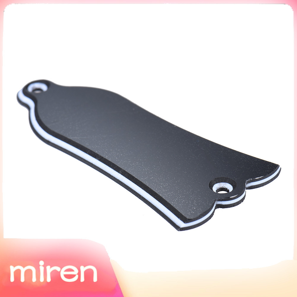 Miren-th 2 Hole PVC Truss Rod Cover Plate เลื่อนรูประฆัง 3 ชั้น 2.5 มม. ความหนาอุปกรณ์กีตาร์น้ำหนักเ