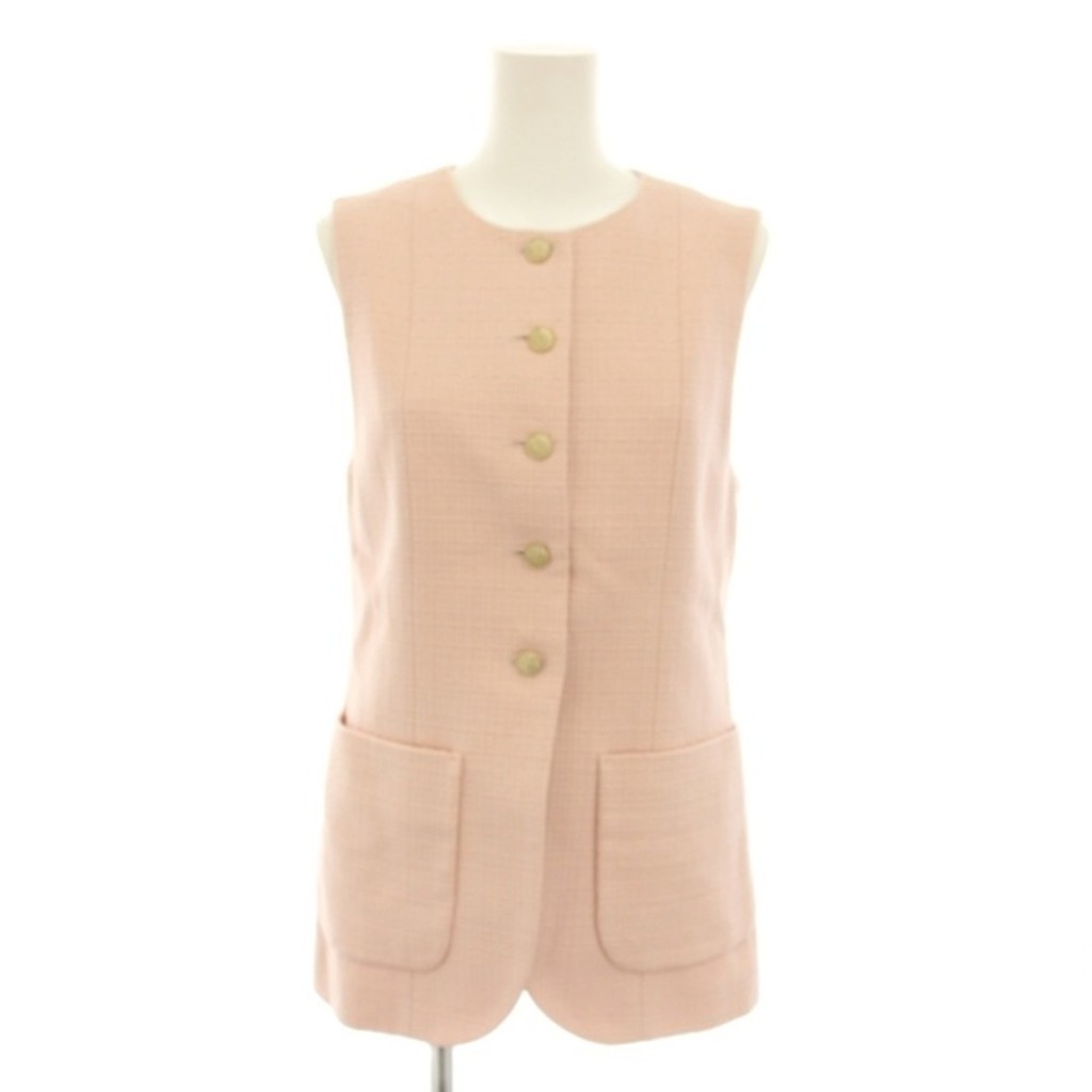 Anayi Vest cotton pink pocket Direct from Japan Secondhand