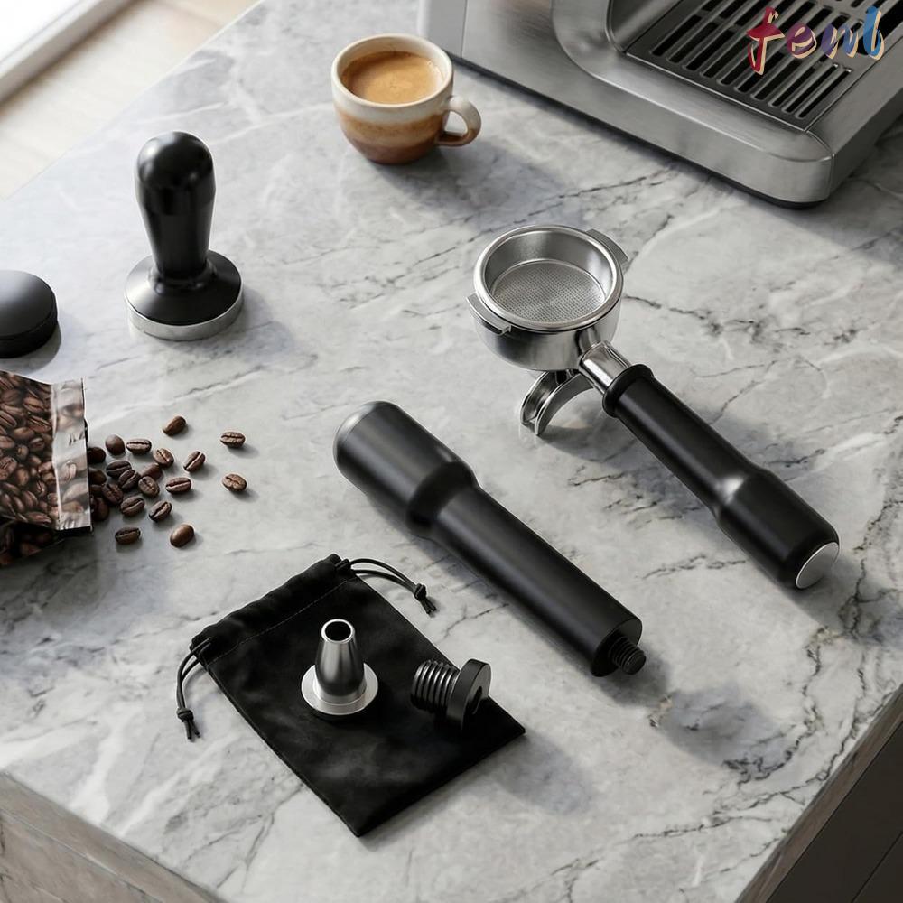 FENL Portafilter Handle, 13.5 x 3.5 ซม. Ergonomic Grip Coffee Portafilter Handle,ทนทานM10 Thread 122