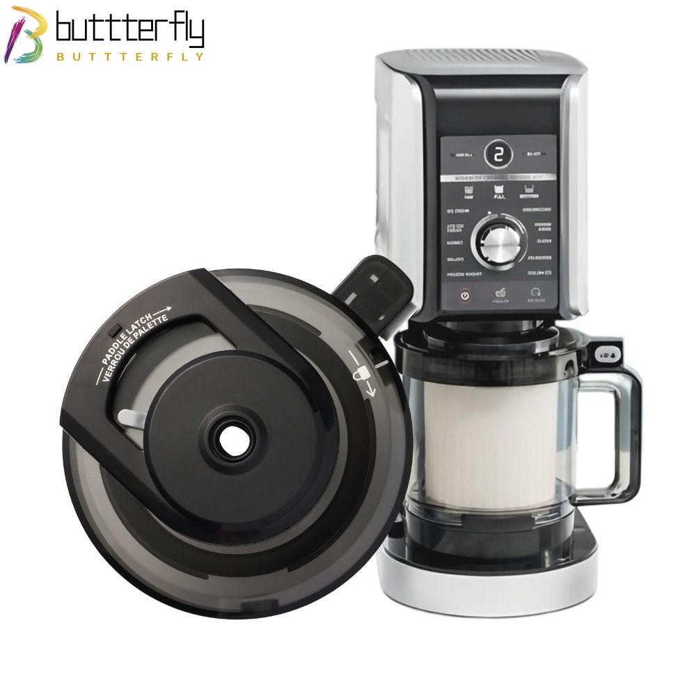 BUTTTERFLY ฝาครอบชามด้านนอก, BPA ฟรีทดแทนสําหรับ Creami Deluxe ฝาปิด, ชิ้นส่วนทําไอศกรีม PC แบบใช้ซ้