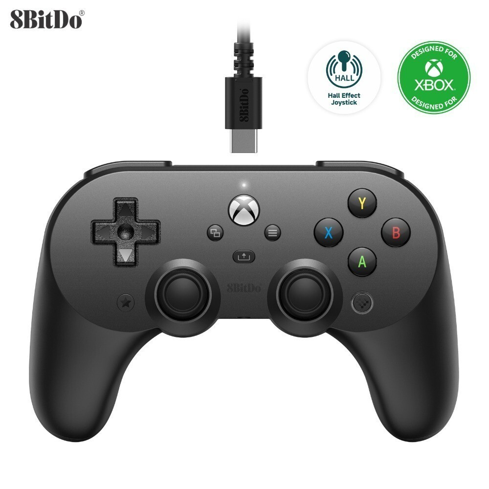 8BitDo Pro 2 คอนโทรลเลอร์แบบมีสายสําหรับ Xbox Hall Edition USB Gamepad Controller สําหรับ Windows 10