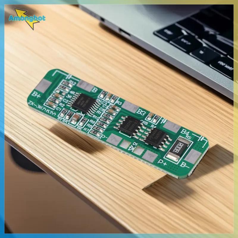 Amonghot>แผ่นป้องกัน 4S 4A-5A 18650 Li-ion Battery Protection Board – Over-Protection BMS PCB 4.25-4
