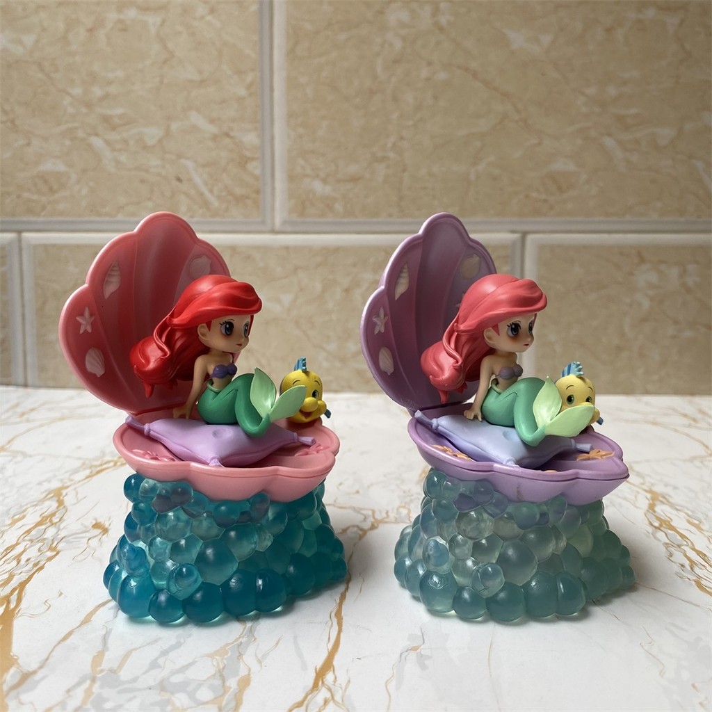 ของแท้ Qposket Disney Story Series Ariel Shell Mermaid Figure