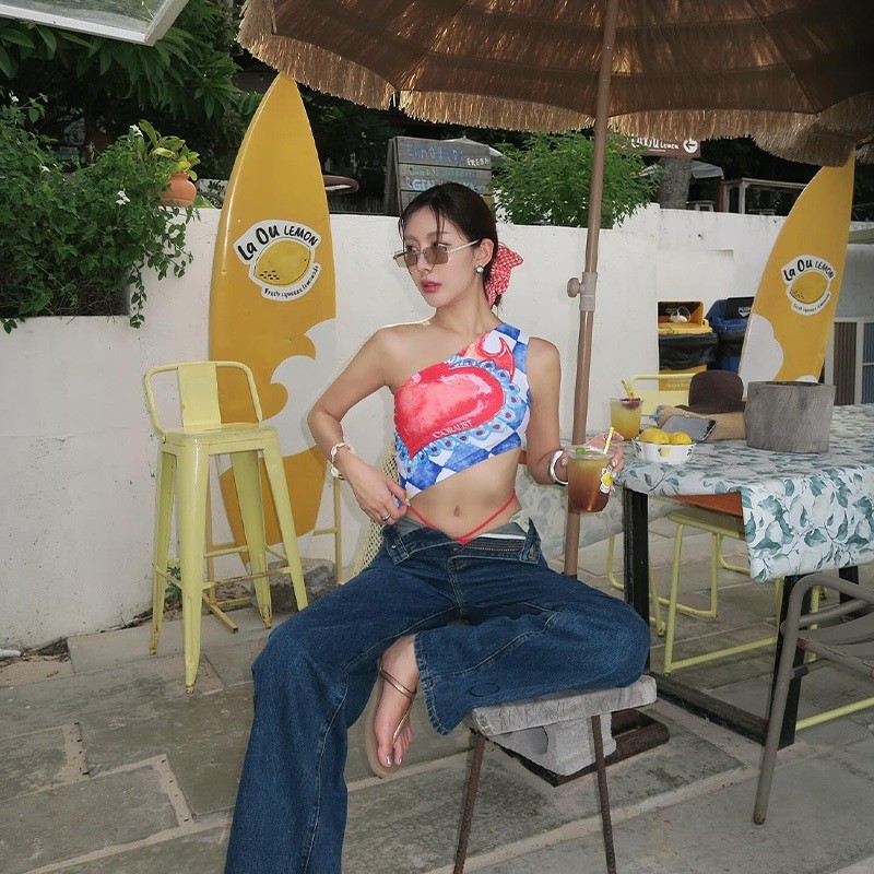 🧡Hot.bikini🧡 ชุดว่ายน้ำทูพีช แฟชั่น bikini set เซ็กซี่ ชุดว่ายน้ำผู้หญิง มีฟองน้ำ ใส่ไปทะเล ส่งไวจากไทย - รูปที่ 2