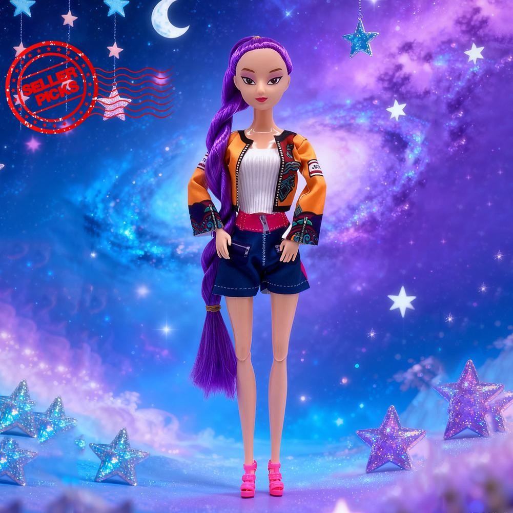 Kpop Demon Hunter ของเล่นตุ๊กตาไวนิลอินเทรนด์ Rumi Mira อะนิเมะของเล่น Figurines Zoey R6o2