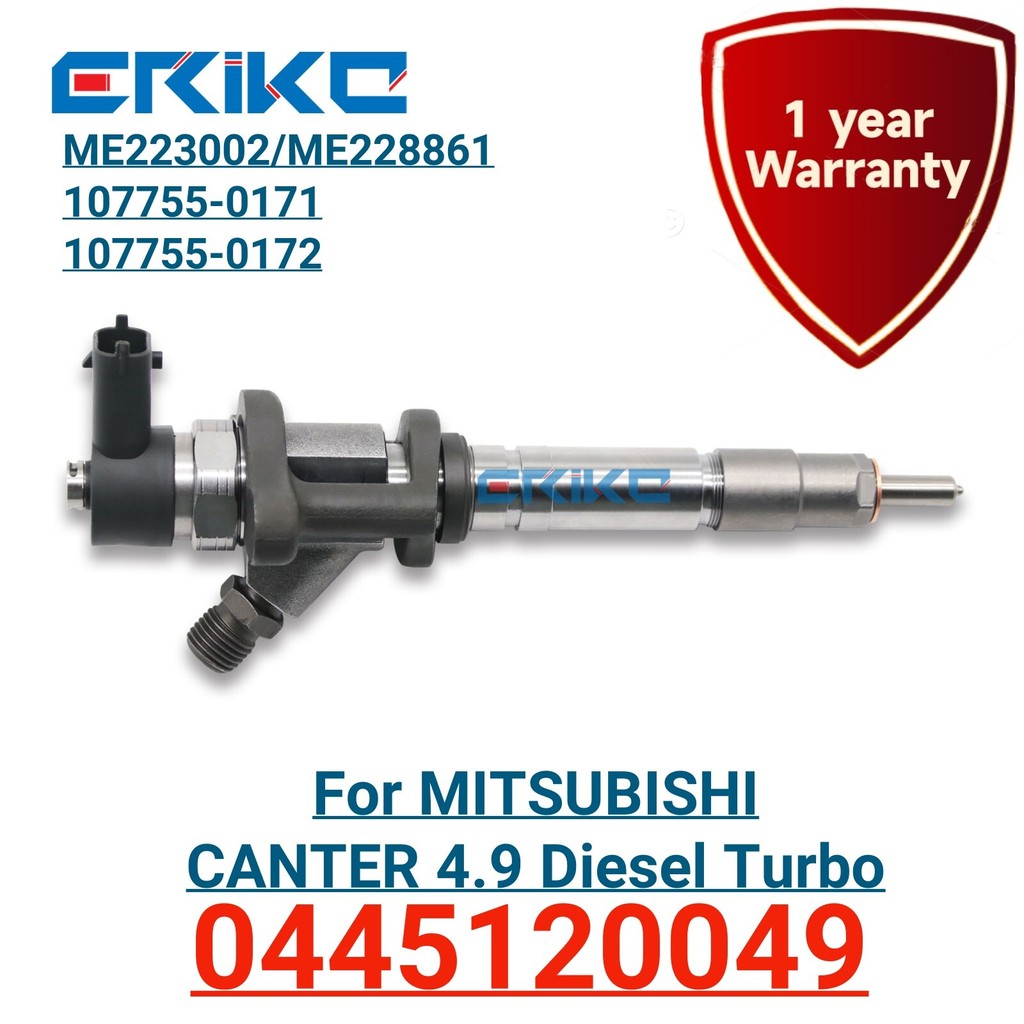 หัวฉีดน้ํามันเครื่อง 0445120049 ประกอบสําหรับ Mitsubishi Canter 4M50 4.9L