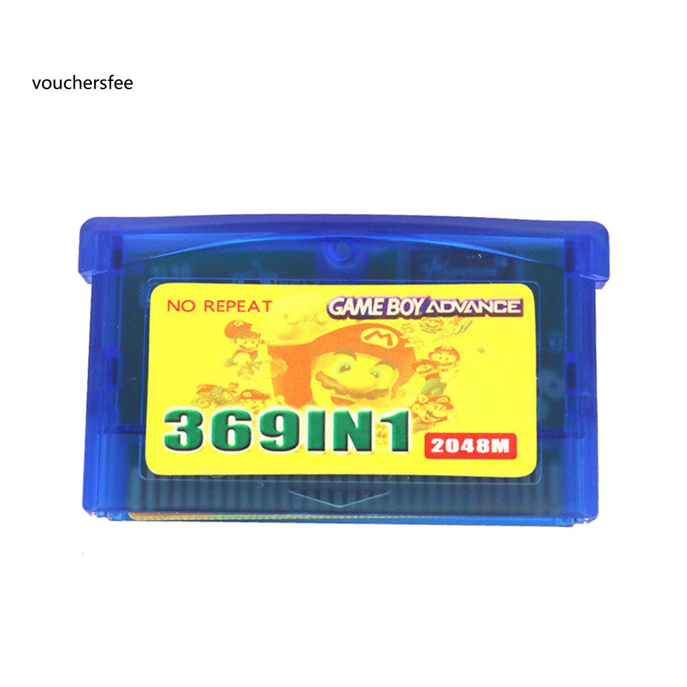 [VOU] 369 in 1 US Version Game Cartridge Gaming Card สําหรับ GameBoy Advance
