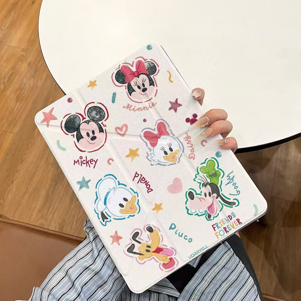 IPad 11th Generationแท็บเล็ตป้องกันกรณี 10th Generation Mickey Mouse 2025Air11M3/A16/10th/Air1/2/4/5