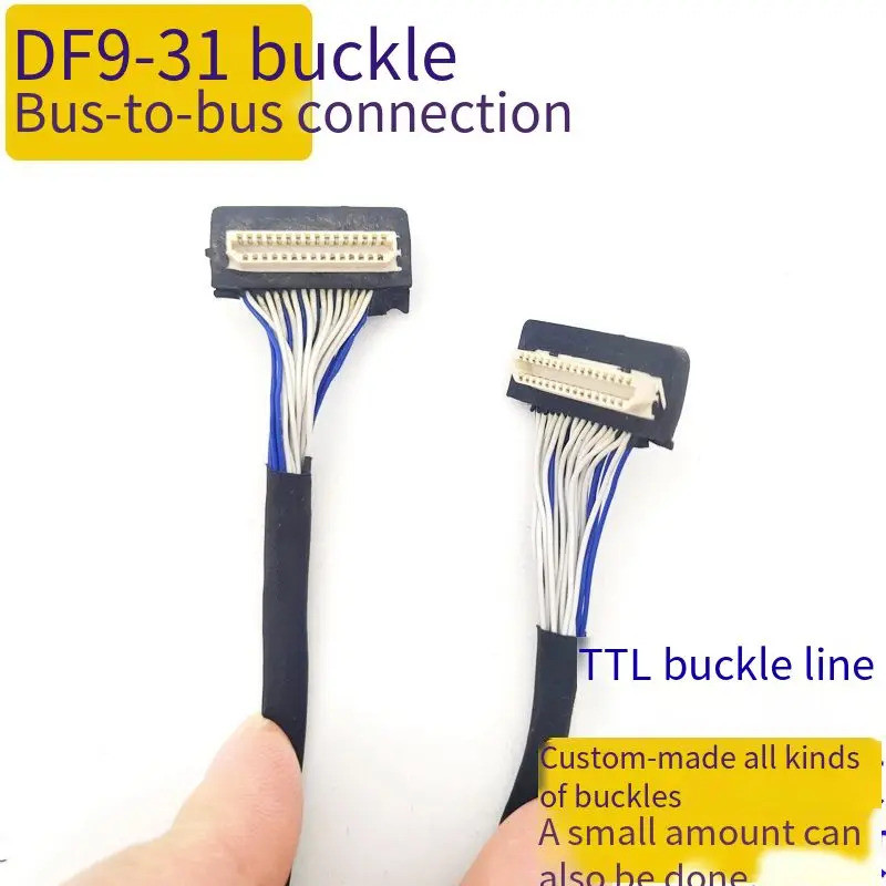 หญิง DF9 31P สาย 1.0 Pitch TTL 31P ถึง 31Pin DF9 31S สายหน้าจอ 31P 31Pin 31S DF9 สายหน้าจอสาย