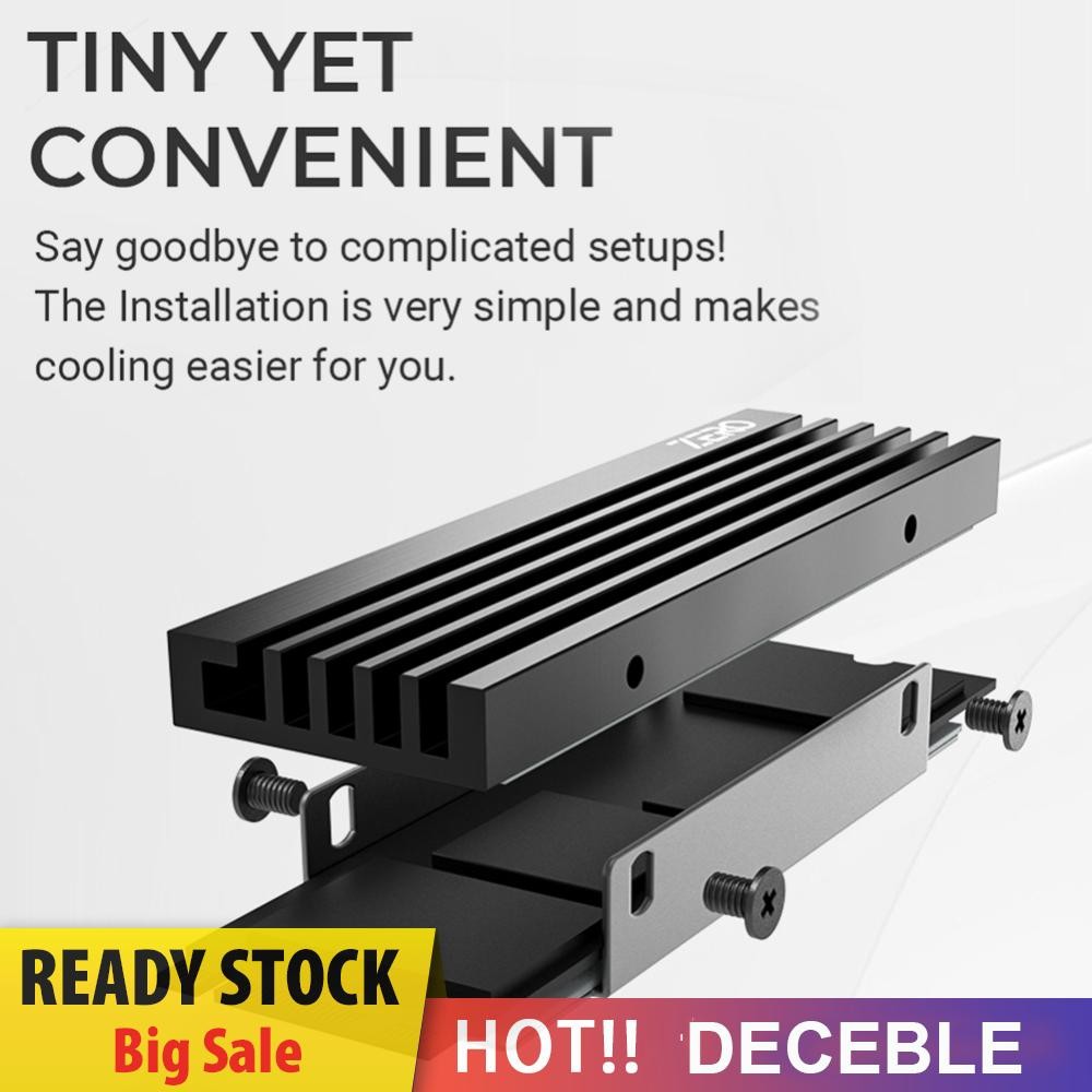 M.2 SSD Cooler พร้อมแผ่นความร้อน Solid State Drive Cooler M.2 SSD Cooling Heat Sink สําหรับ NVME M.2
