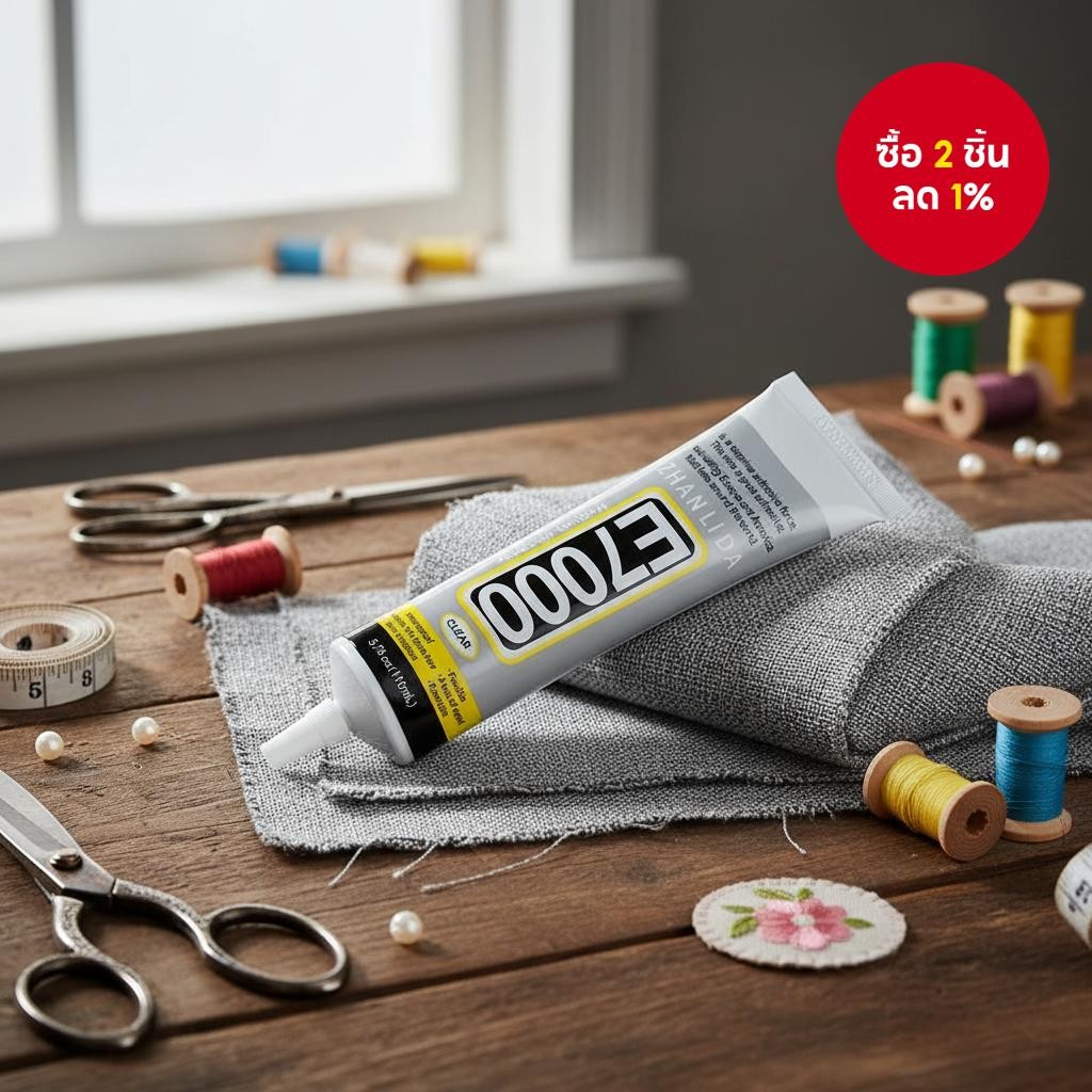 กาวผ้าใสเนื้อนุ่ม ZHANLIDA E7000 110ML สําหรับเสื้อผ้า ชุดแต่งงาน DIY ติดคริสตัล กันน้ํา