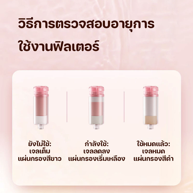 ฝักบัวแรงดัน ฝักบัวหัวกรองน้ำหอม พร้อมกลิ่นหอมอโรมา กลิ่นกุหลาบ กรองน้ำบริสุทธิ์ นุ่มนวลต่อผิว ราคา ถูกที่สุด ดีลบีเคเค แกลเลอรีภาพที่ 5