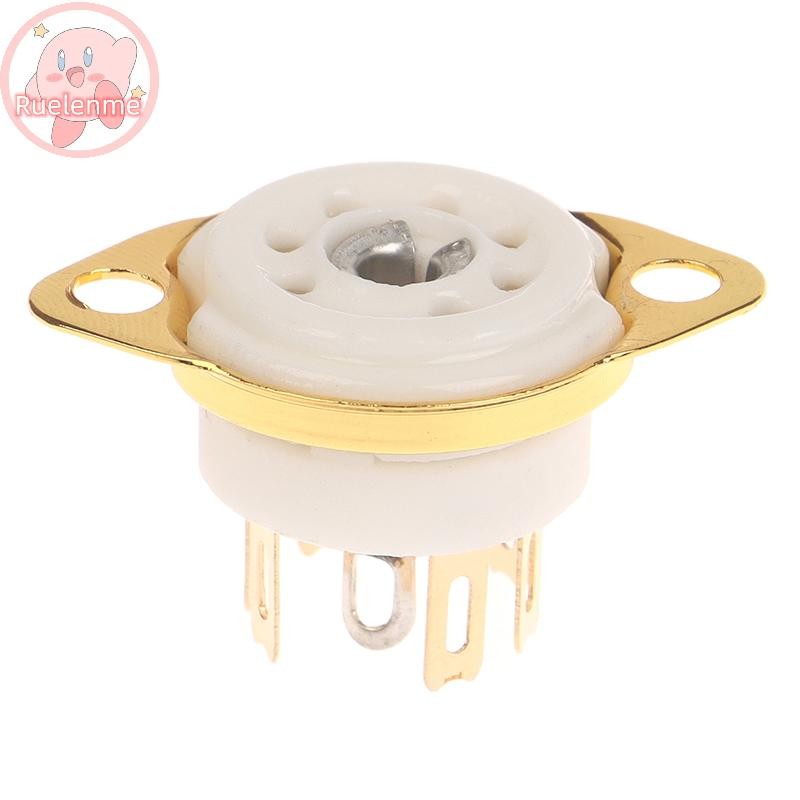 ถูกต้อง 1PCS 6AQ5 EAA91 6J1 6J2 6X4 6Z4 ซ็อกเก็ตท่อ Gold-plated ซ็อกเก็ตสําหรับ 7Pin B7G Vaccum เครื