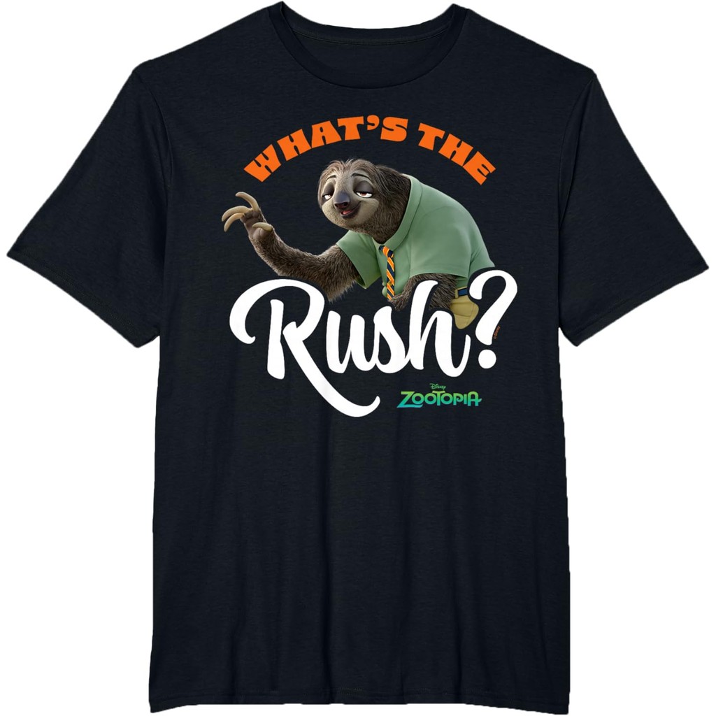 เสื้อยืดผู้ใหญ่ Zootopia - เสื้อยืด Flash Sloth Whats The Rush