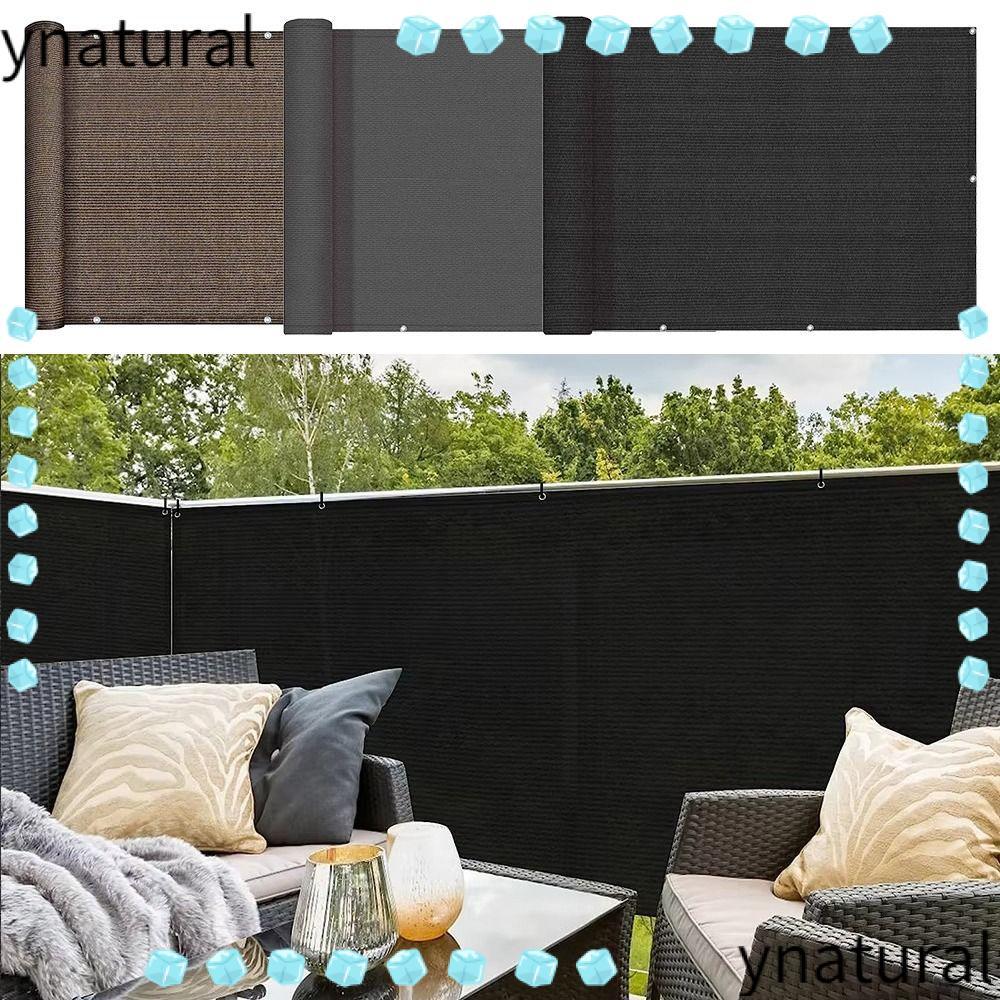 YNATURAL Sun Shading Sails, 3/5/6M กันน้ําระเบียง Shade ผ้า, Thicken รั้วป้องกันลานรั้ว Patio