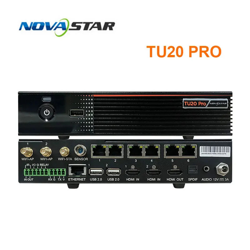อุตสาหกรรม Novastar LED โปรเซสเซอร์ TU20 Pro Multi-Sensor RS232 NovaLCT ซอฟต์แวร์ RGB JPEG Adobe ถอด