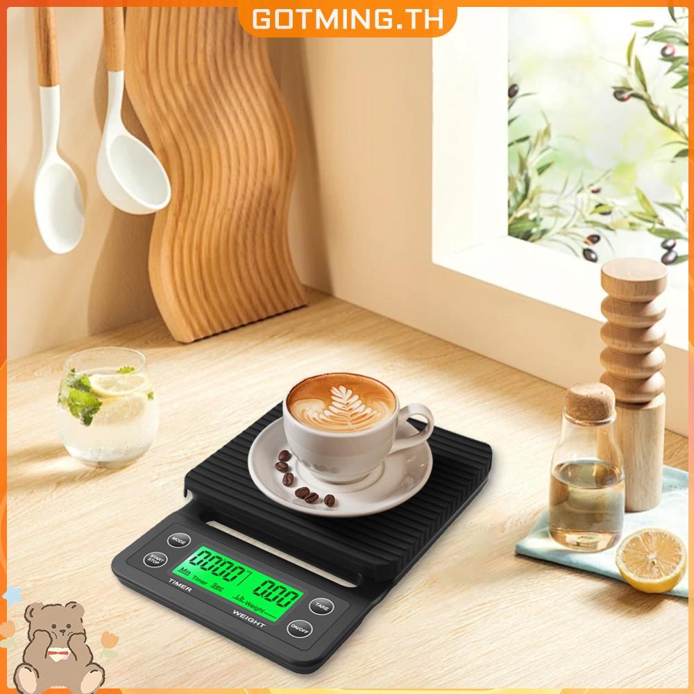 ❥ก็อตมิง❤In Stock 5/3kg Digital Display Timer เครื่องมือน้ําหนักกาแฟการวัดความแม่นยําสูง LCD Electro