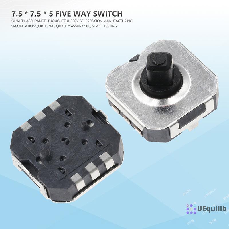 Uequilib 1 PC7.5x7.5 มม.สัมผัส 5 ทิศทาง 6Pin ปุ่ม Micro Push ปุ่มรีเซ็ต Tact ใหม่