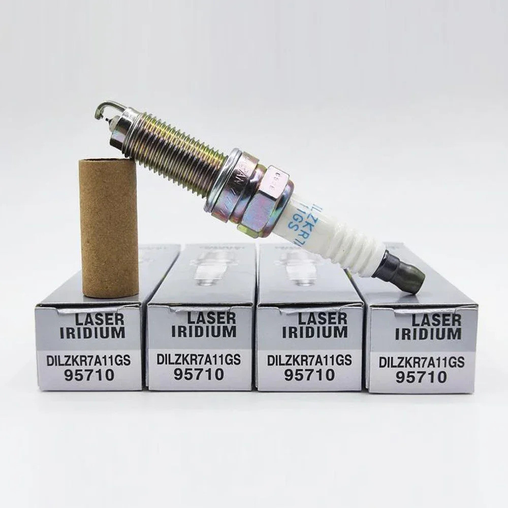 DILZKR7A11GS 95710 4/6pcs Dual Iridium Spark Plug สําหรับ Honda CIVIC IX 1.8L CR-V CRV 2.0L R18Z4 R2