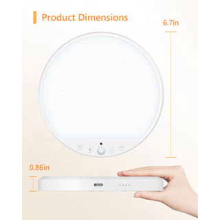 SPRISE โคมไฟเพดาน Motion Sensor โคมไฟระยะไกล 6W Magnetic Stick-On 3 สี & 5 ความสว่างไฟบ้านสําหรับห้องอาบน้ํา,ตู้เสื้อผ้า,ตู้,Hallway