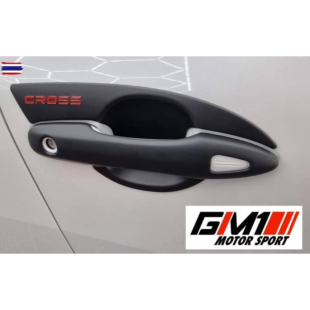 กันรอยดำด้านโลโก้แดง Toyota Corolla Cross year2020-ปัจจุัน corolla cross2024 cross2023 cross2022 อุป