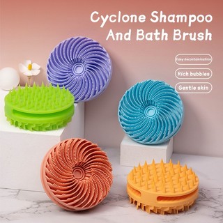 2-in-1 Silicone Bath Brush - Exfoliating Shampoo & Body Scrubber for Smooth Skin | Spa Tool for Home