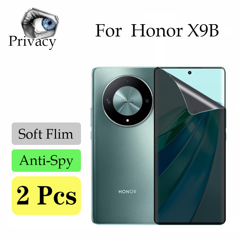 2 ชิ้น Honor X9B Soft Anti-spy ความเป็นส่วนตัว Hydrogel ป้องกันหน้าจอสําหรับ Honor 90 200 Pro X9A X9