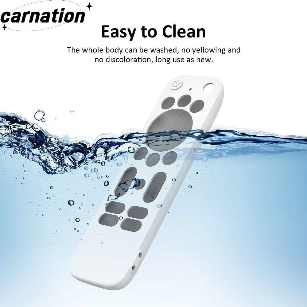 CARNATION TV Stick Cover, กันกระแทกสีธรรมดารีโมทคอนโทรล,แฟชั่นป้องกันซิลิโคน TV Remote Cover สําหรับ