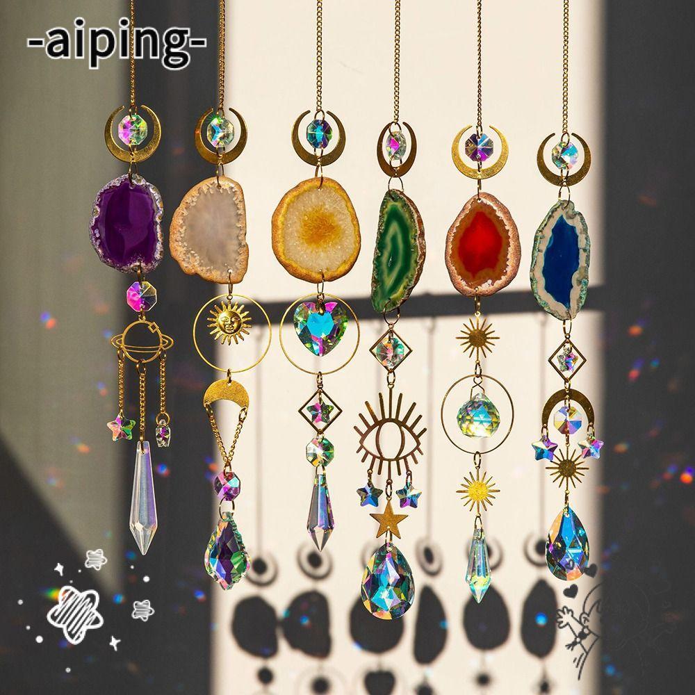 AIPING Sun Catcher Home Agate จี้ Rainbow Maker